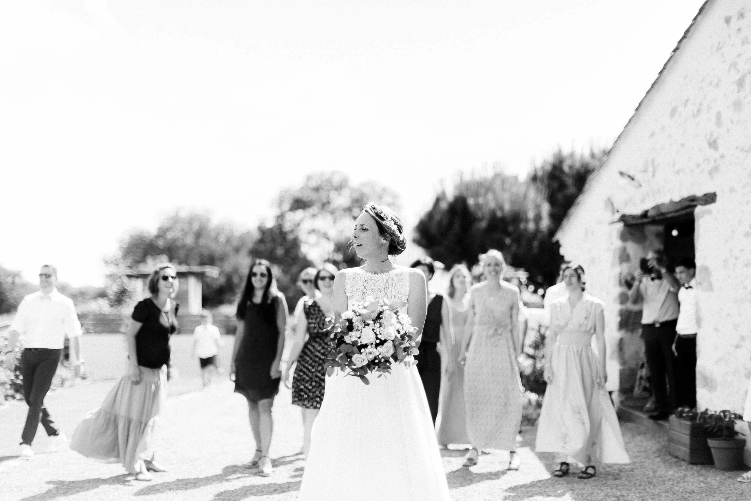 robe événement blanc bonheur gris